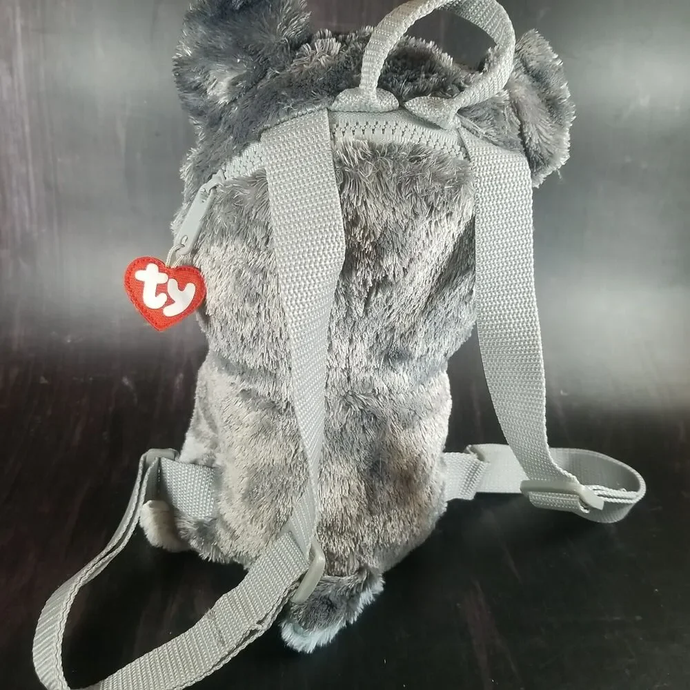 Beanie Boos Husky Dog Slush Plush Backpack, And Small Slush Stuffed Animal TY